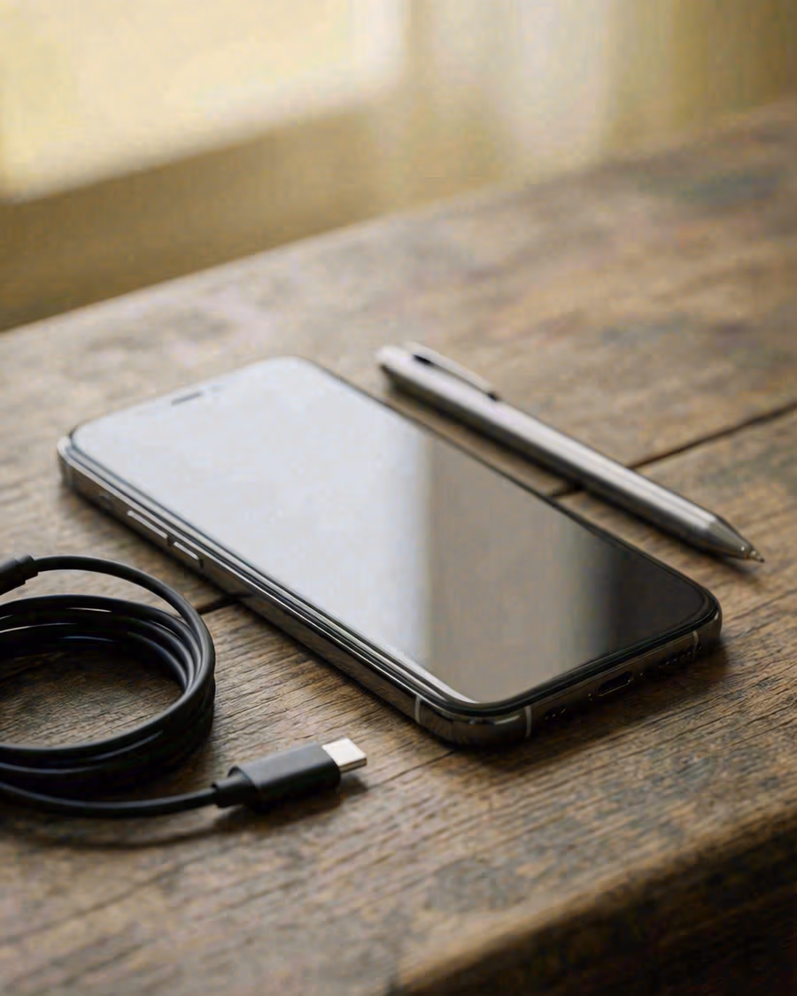 Smartphones de 2025 de distintas marcas en un expositor
