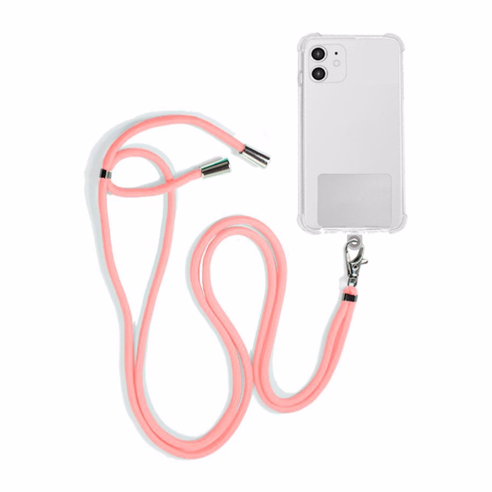 Cordón Colgante COOL Universal con Tarjeta para Smartphone Rosa