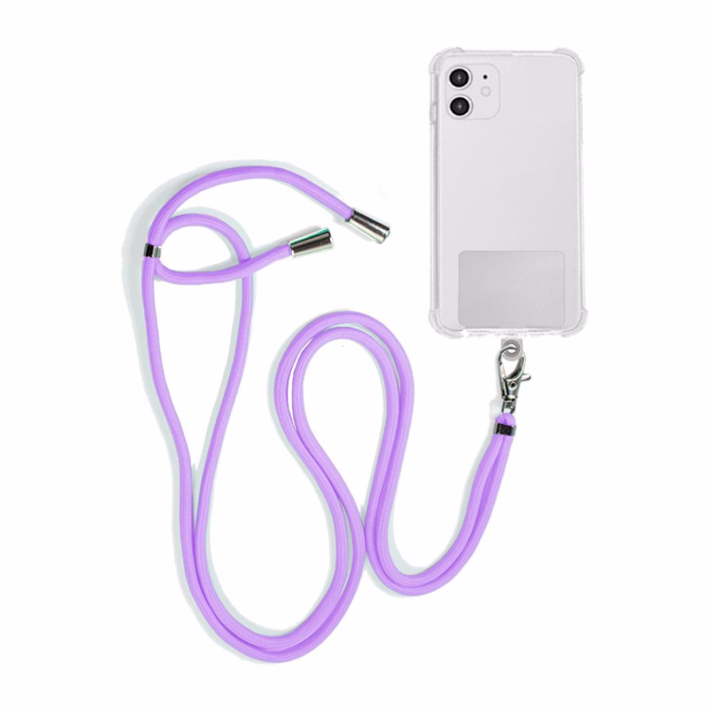Cordón Colgante COOL Universal con Tarjeta para Smartphone Violeta
