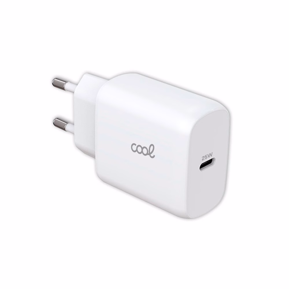 Cargador Red Universal Fast Adapt. (PD) Tipo-C COOL (25W) Blanco