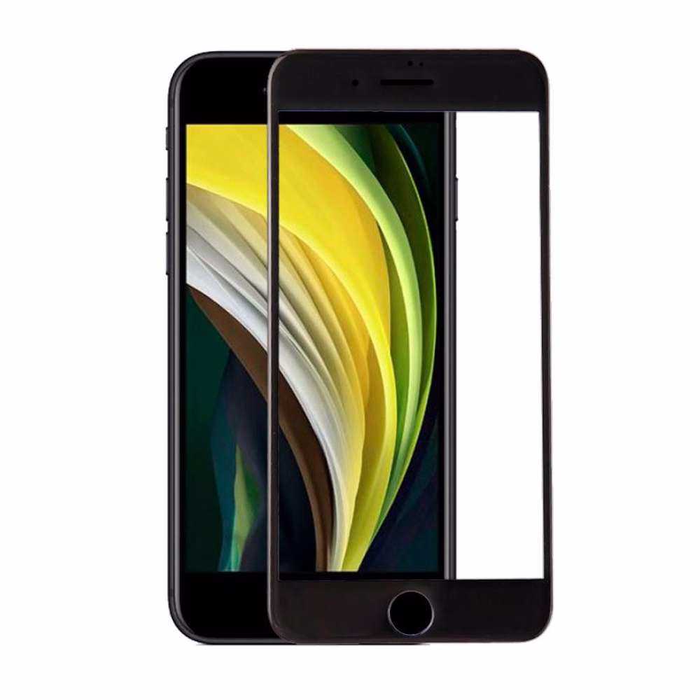 Protector Pantalla Cristal Templado COOL para iPhone SE (2020) / SE (2022) FULL 3D Negro
