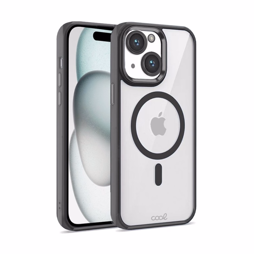 Carcasa COOL para iPhone 15 Magnética Borde Negro