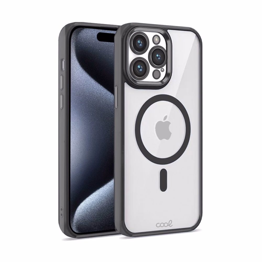 Carcasa COOL para iPhone 15 Pro Magnética Borde Negro