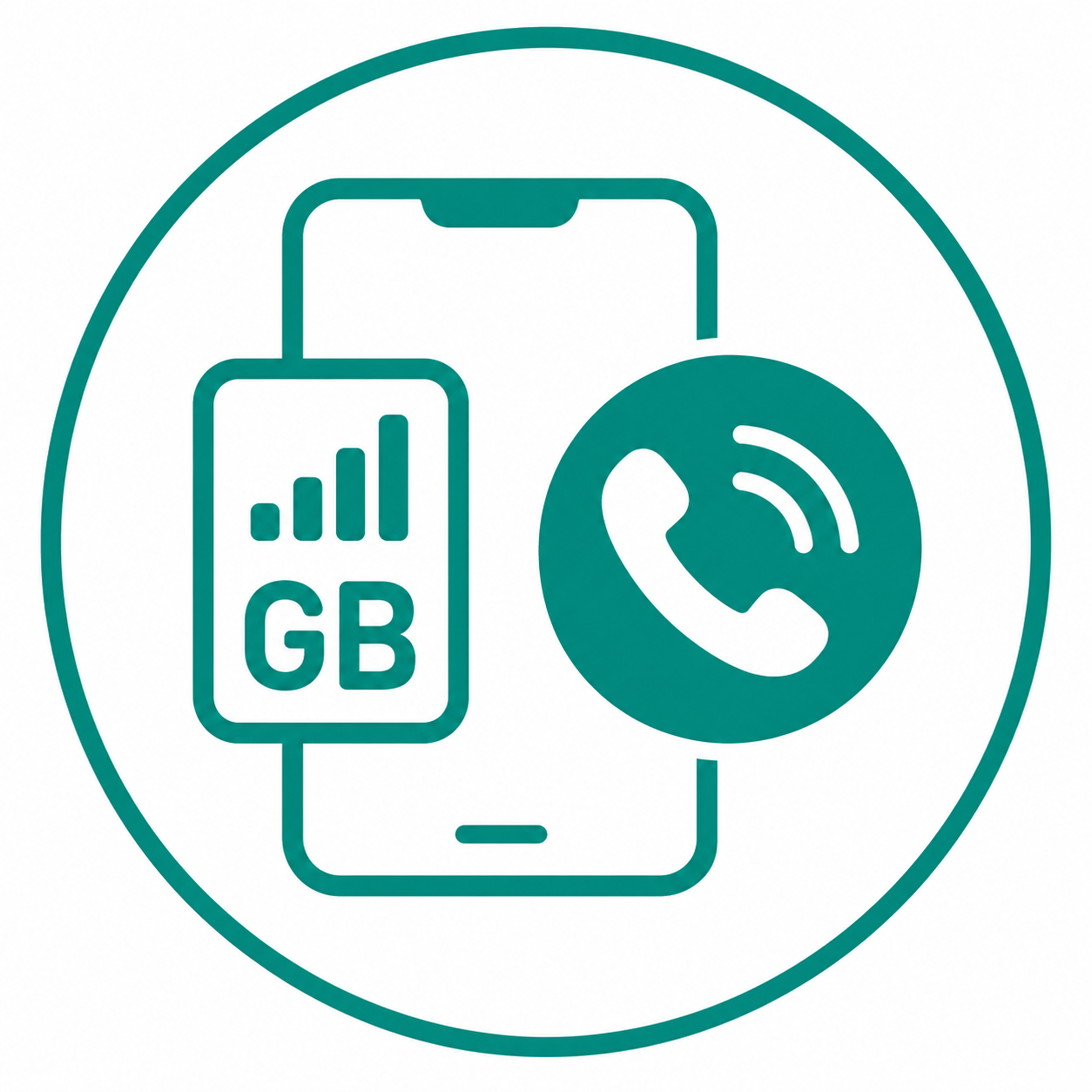 Icono Movil llamadas Gigas